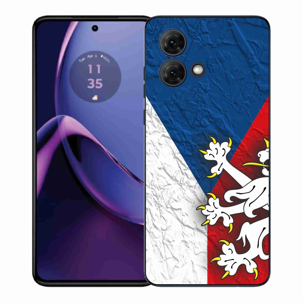 Zselés borítás mmCase a Motorola Moto G84 5G - cseh zászlóhoz 1