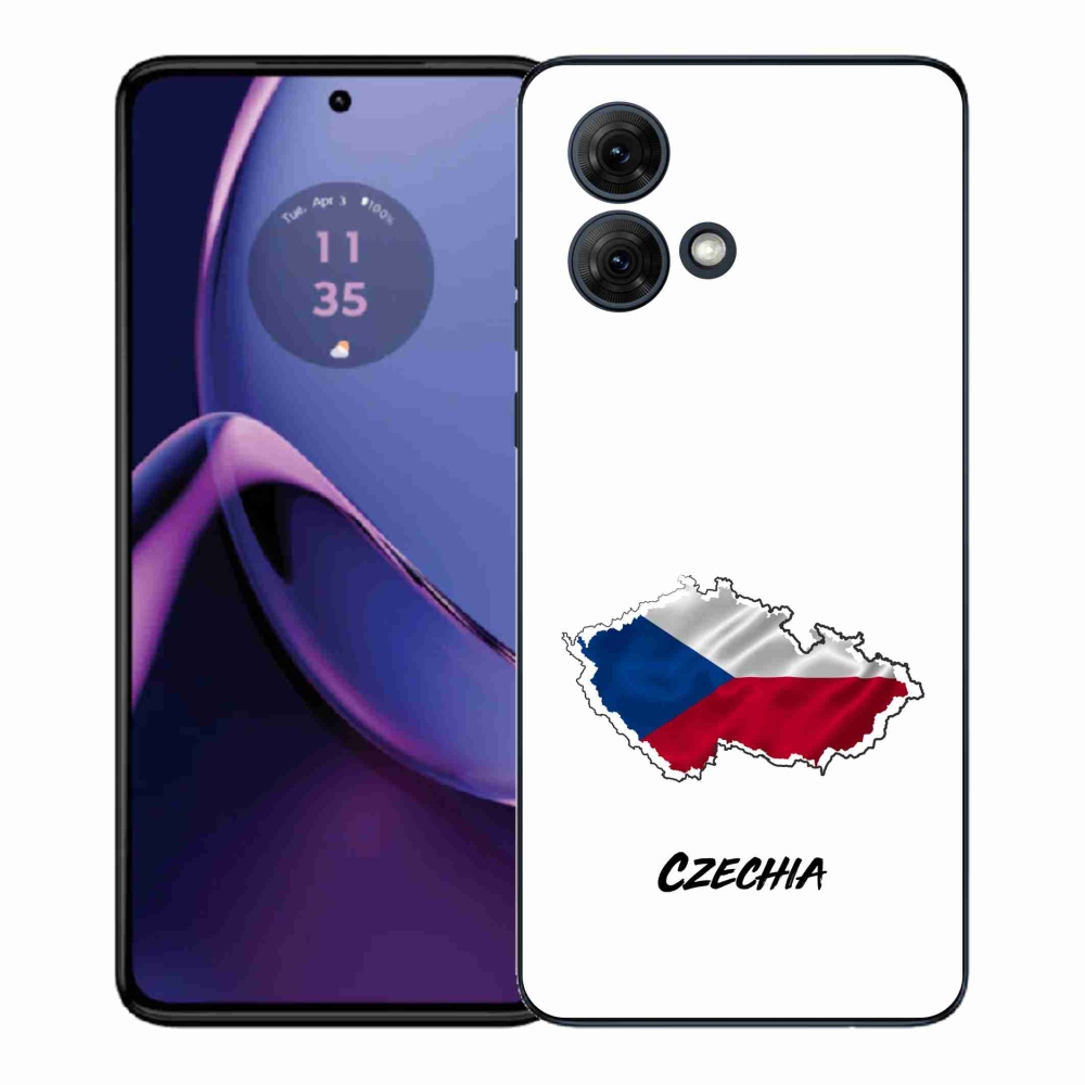 Gél védőhuzat mmCase Motorola Moto G84 5G - Csehország fehér háttér
