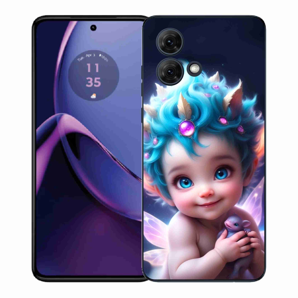 Gél borítás mmCase a Motorola Moto G84 5G-hez - baba pillangószárnyakkal