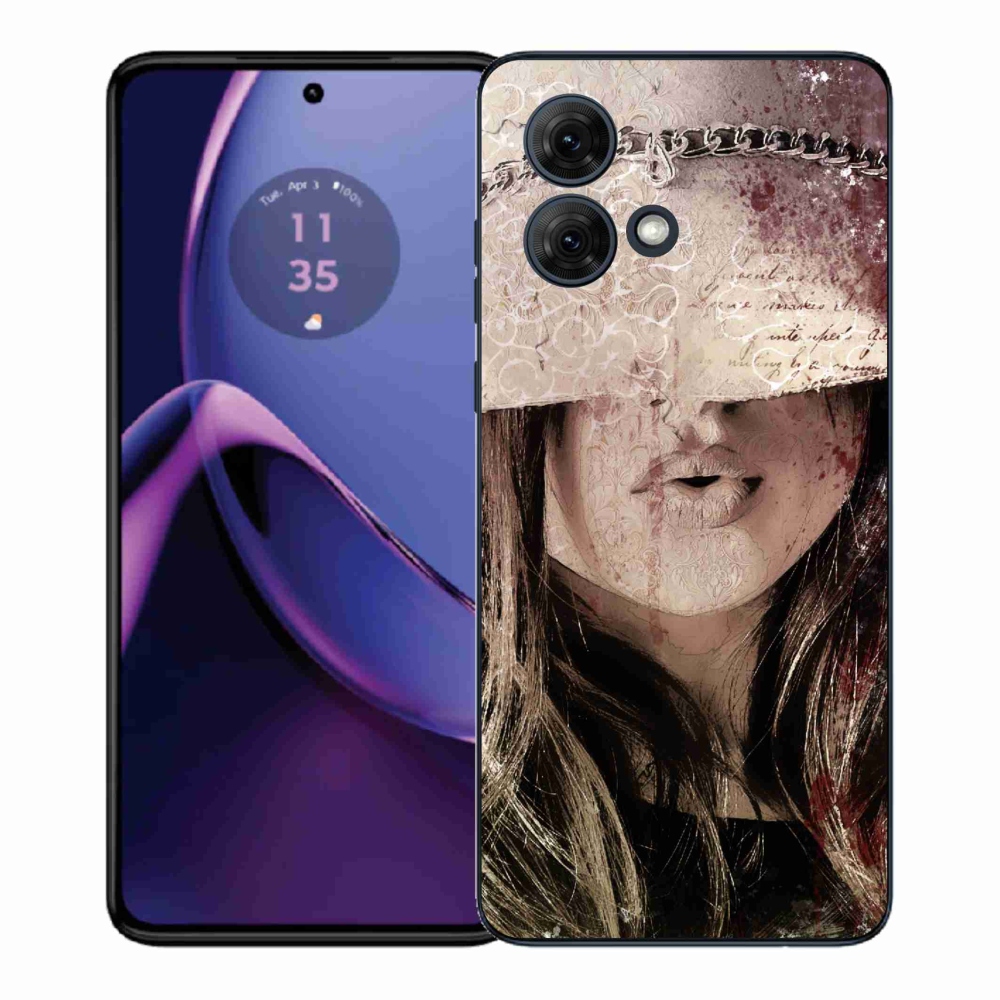 Gél védőburkolat mmCase Motorola Moto G84 5G - lányhoz