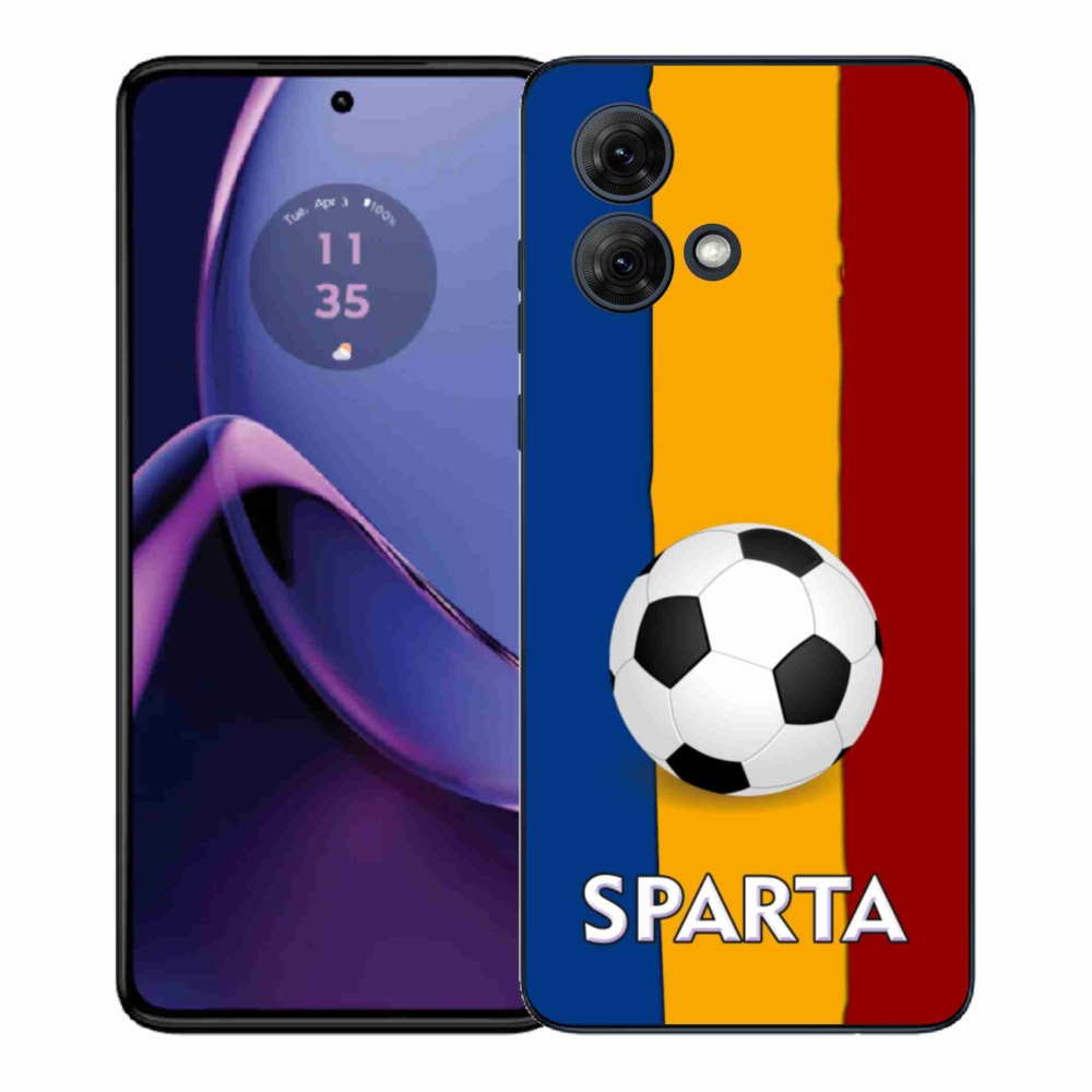 Gél védőburkolat mmCase a Motorola Moto G84 5G készülékhez - futball 1