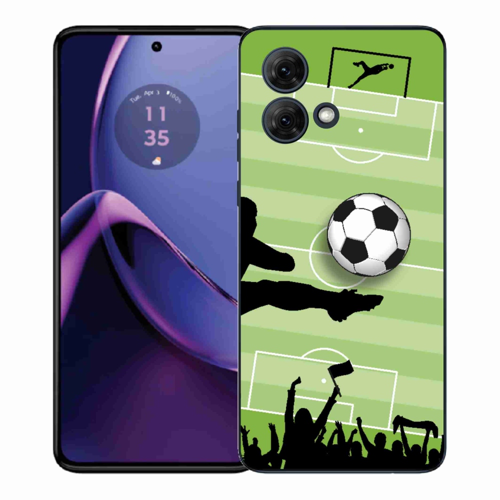 Gél védőburkolat mmCase a Motorola Moto G84 5G - futballpálya 3