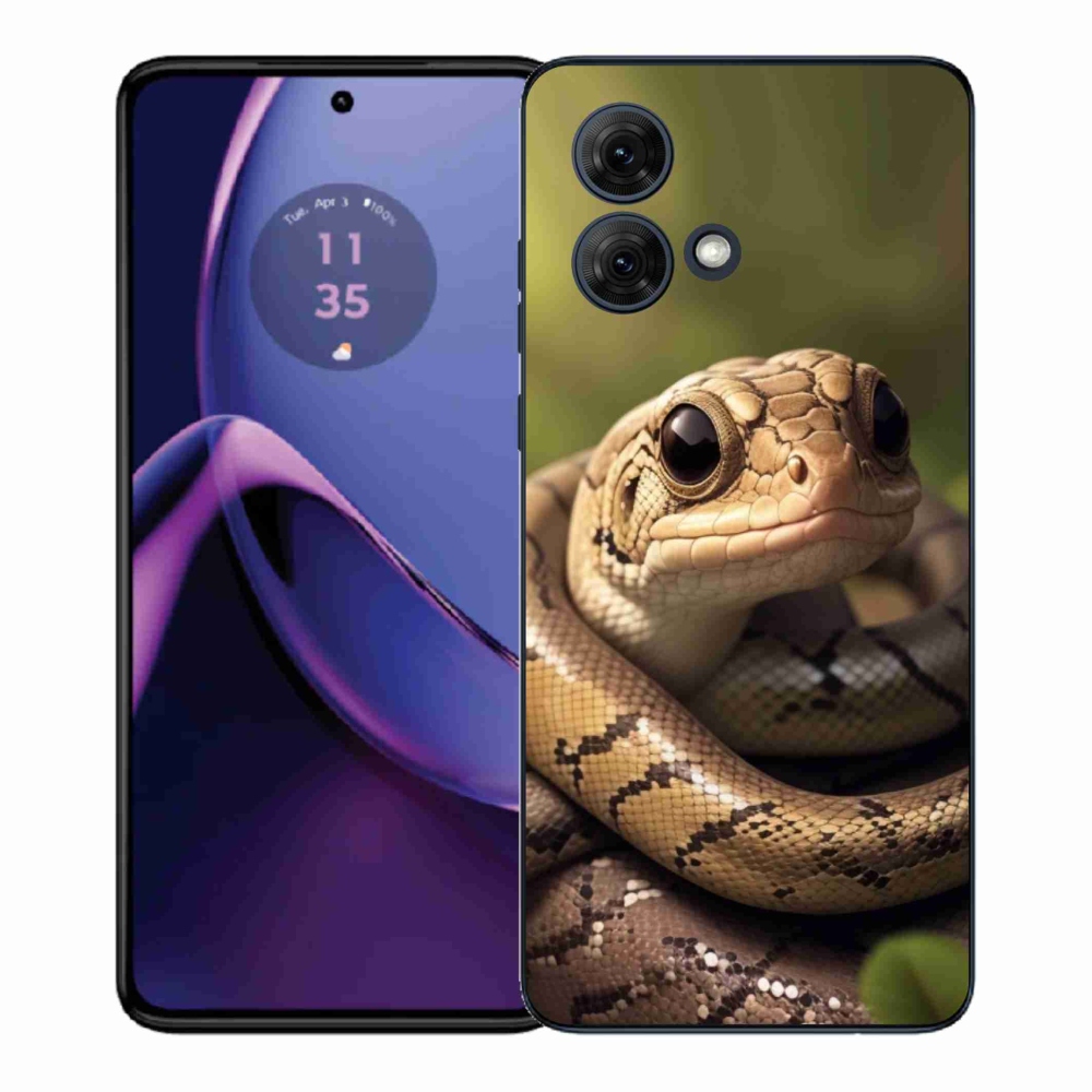 Gél védőburkolat mmCase a Motorola Moto G84 5G készülékhez - kígyó 1