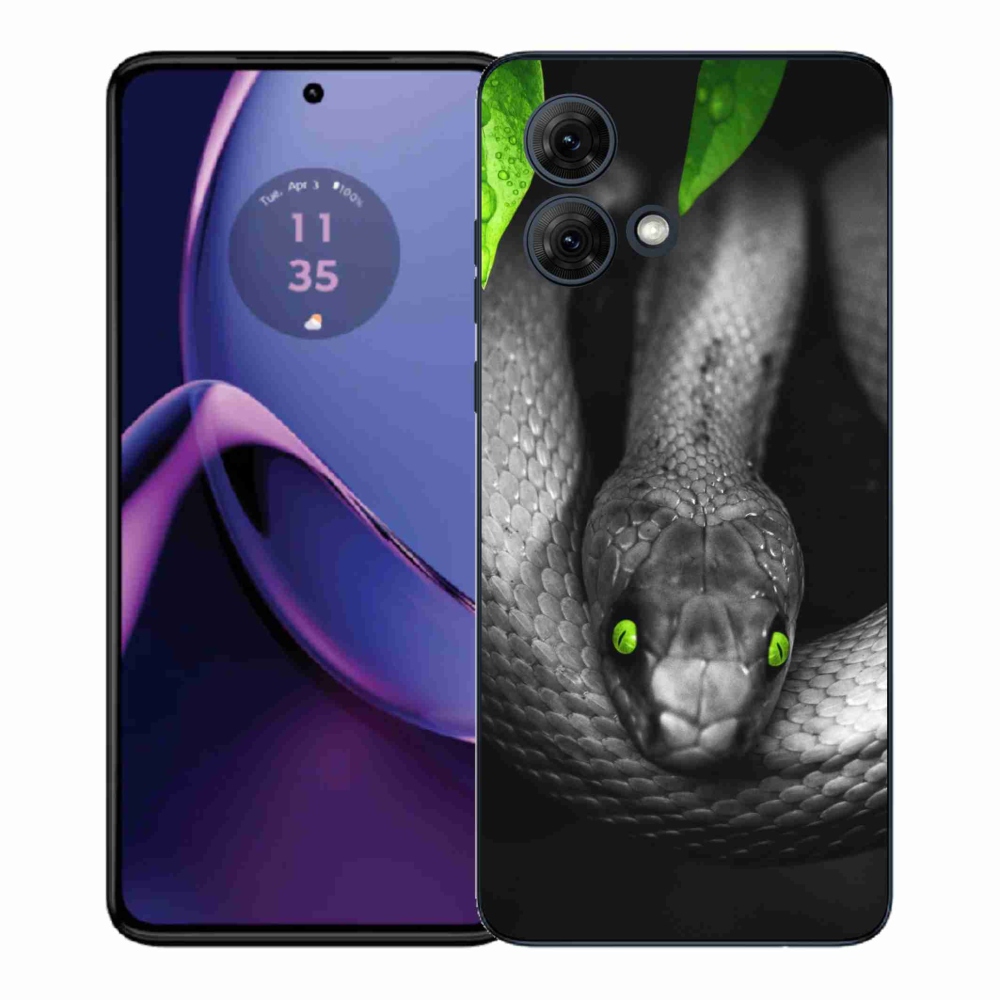 Gél védőburkolat mmCase a Motorola Moto G84 5G - kígyó