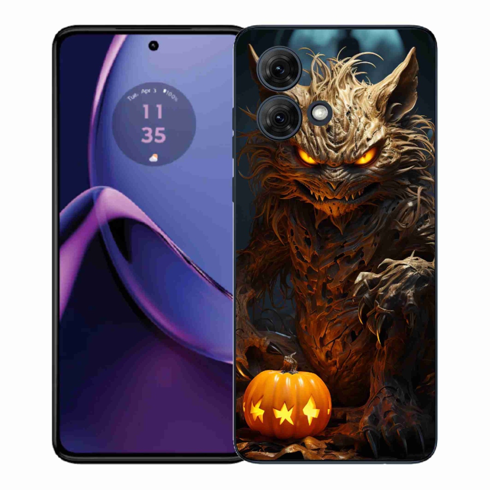 Zselés borítás mmCase Motorola Moto G84 5G - Halloween szörnyeteghez