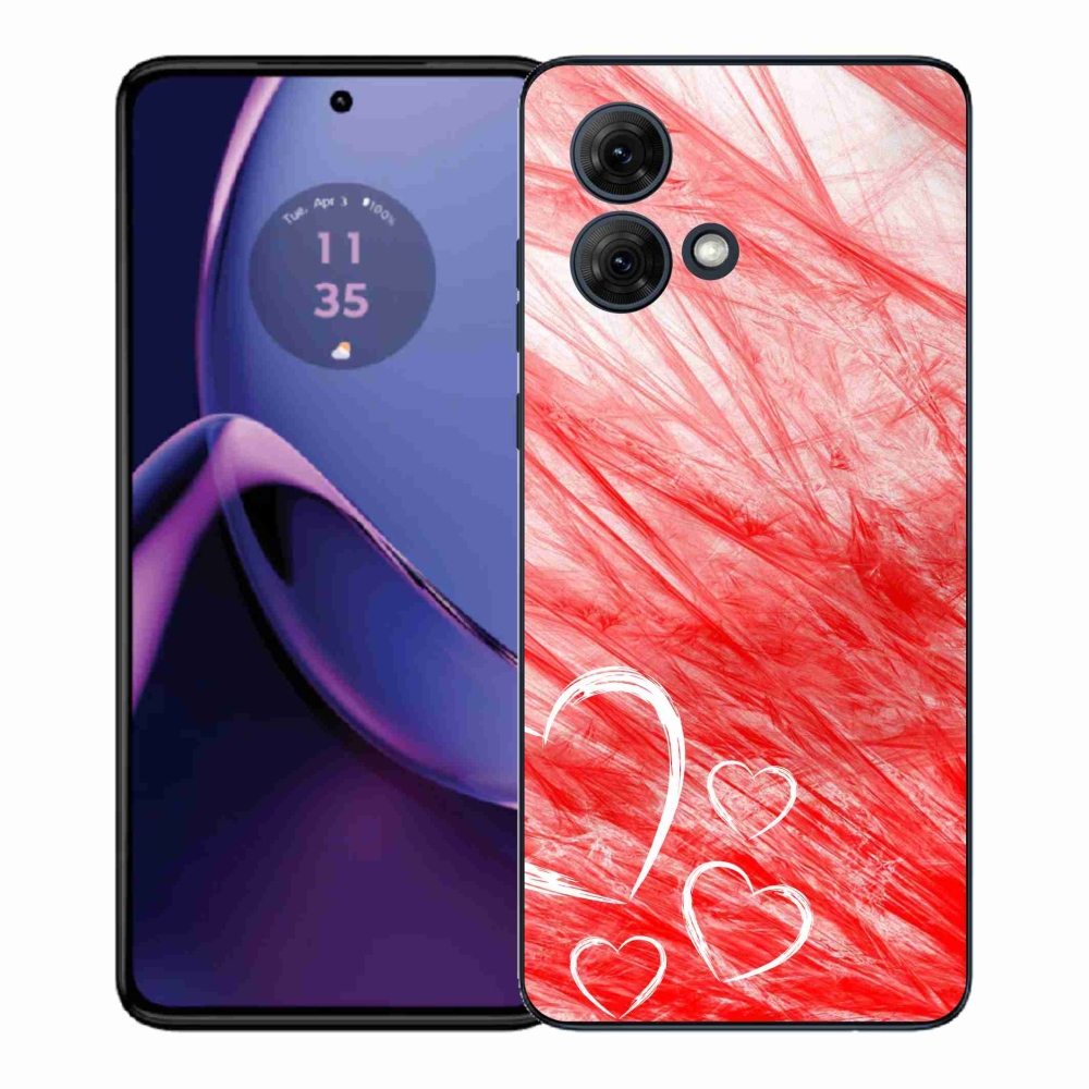 Gél védőburkolat mmCase a Motorola Moto G84 5G-hez - szív