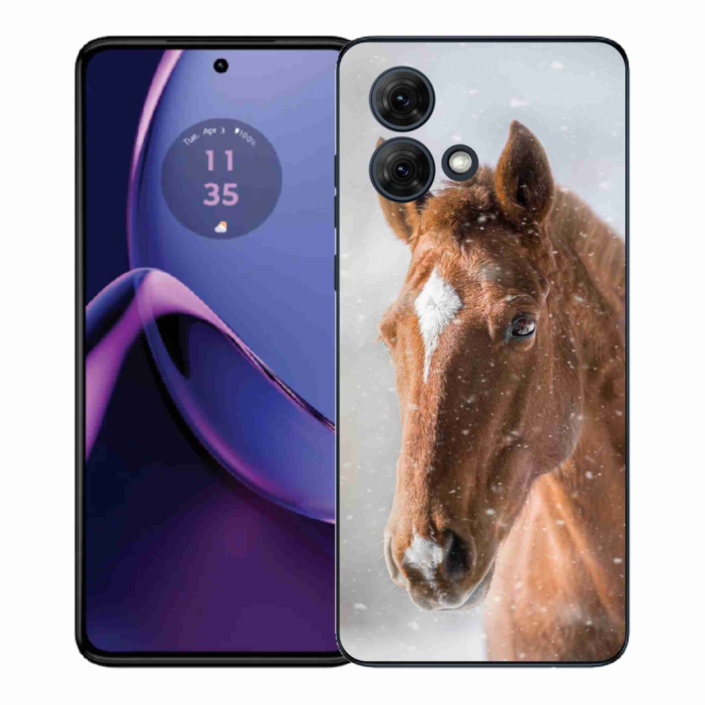 Zselés borítás mmCase Motorola Moto G84 5G - barna ló 2