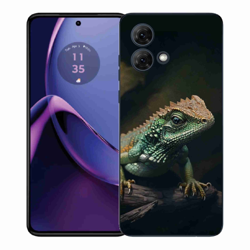 Zselés borítás mmCase Motorola Moto G84 5G - gyík