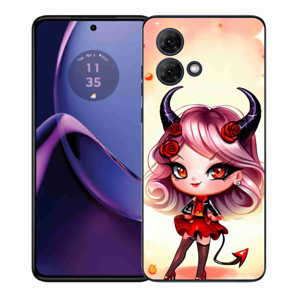 Gél védőburkolat mmCase a Motorola Moto G84 5G készülékhez - rajzfilm ördög