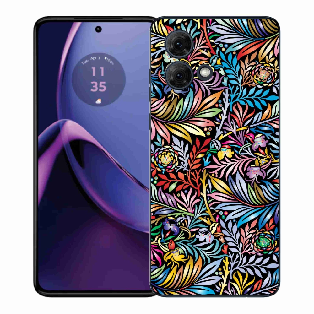 Gél borítás mmCase a Motorola Moto G84 5G - virágok 5