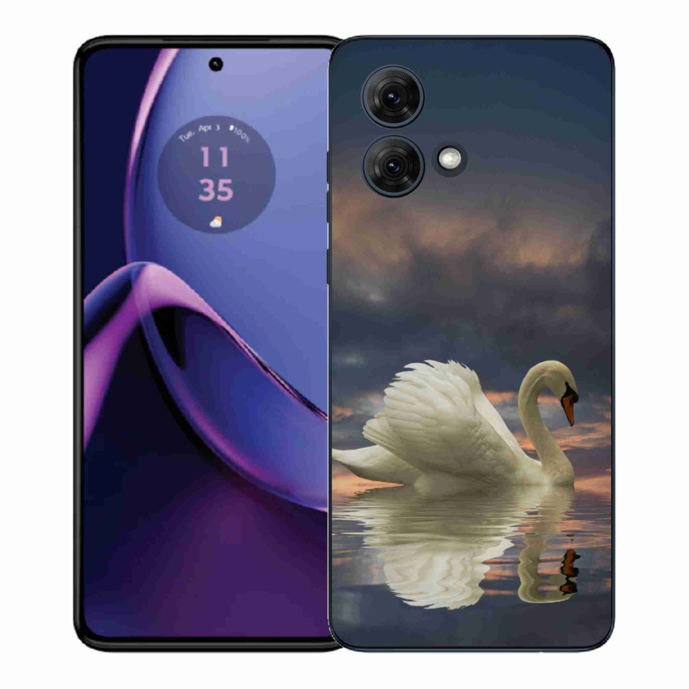 Gél védőhuzat mmCase Motorola Moto G84 5G - hattyú