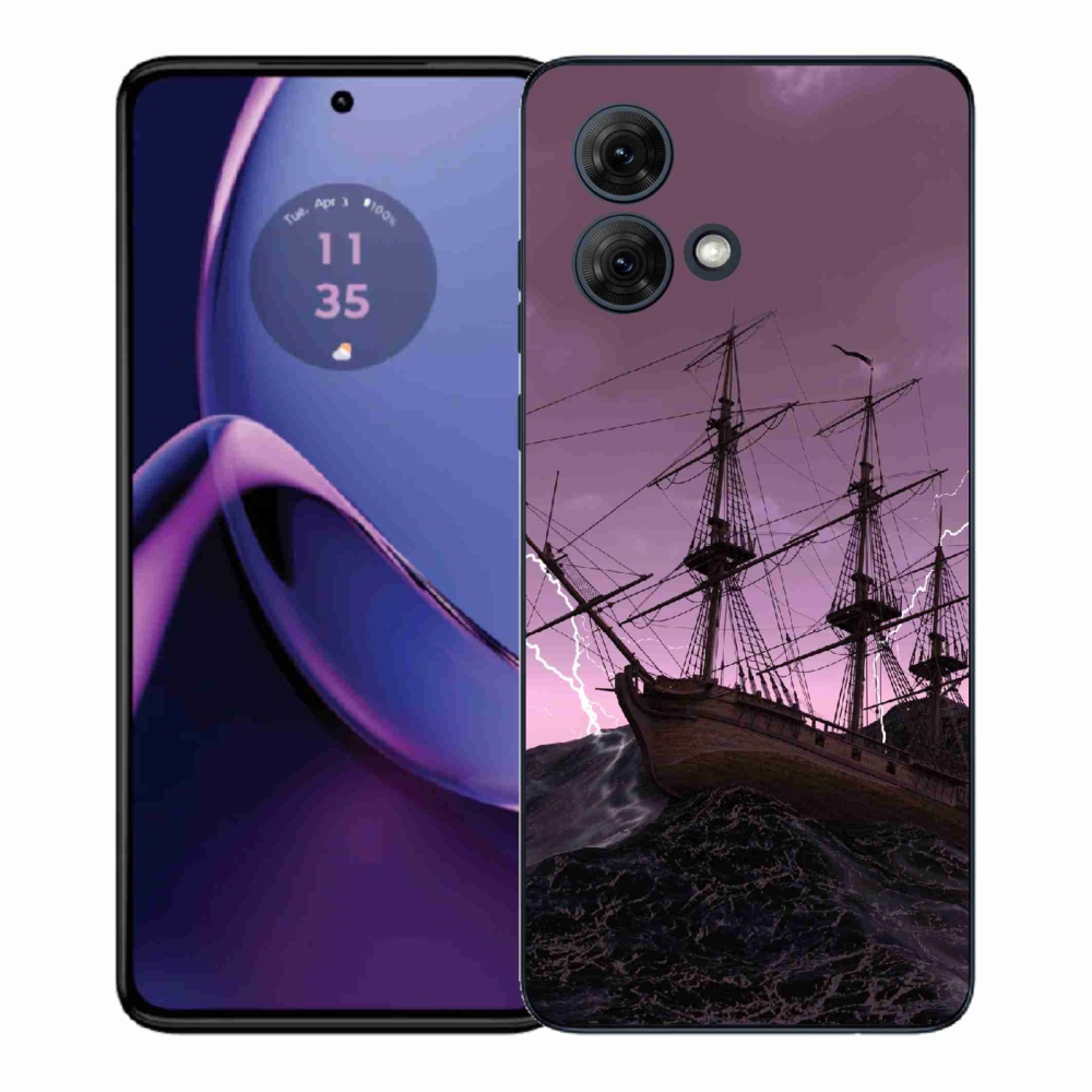 Zselés borítás mmCase a Motorola Moto G84 5G-hez - hajó a viharban