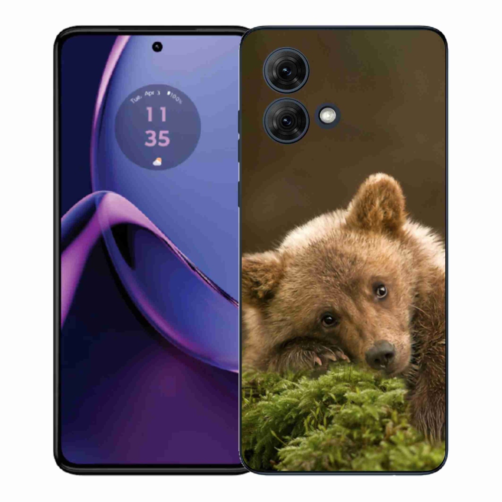 Gél védőburkolat mmCase a Motorola Moto G84 5G - medve