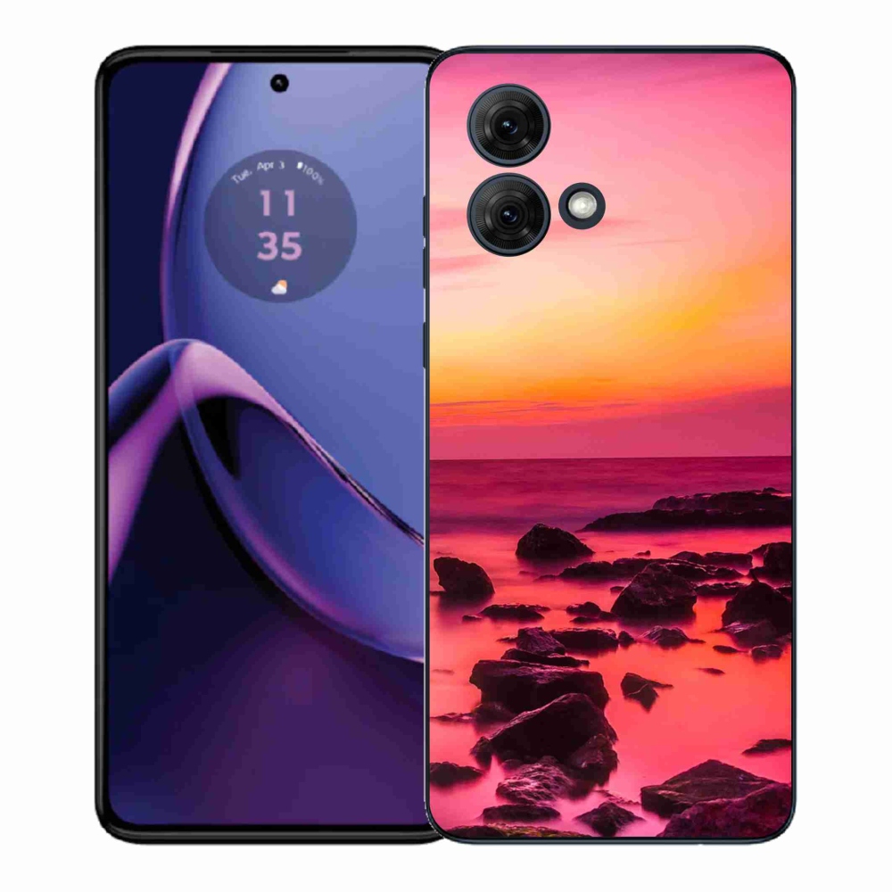 Gél borítás mmCase a Motorola Moto G84 5G készülékhez - tenger és ragyogás