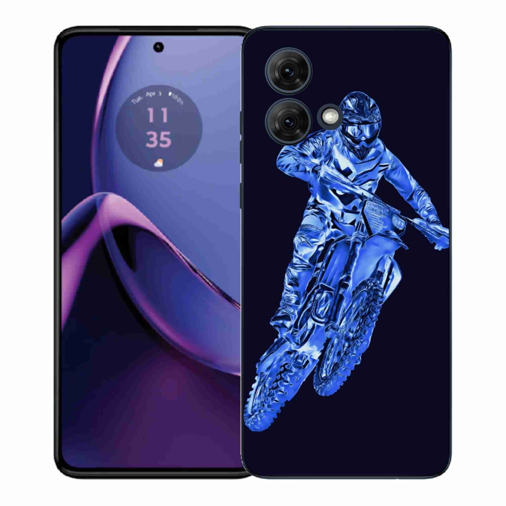 Zselés borítás mmCase Motorola Moto G84 5G - motocross 1