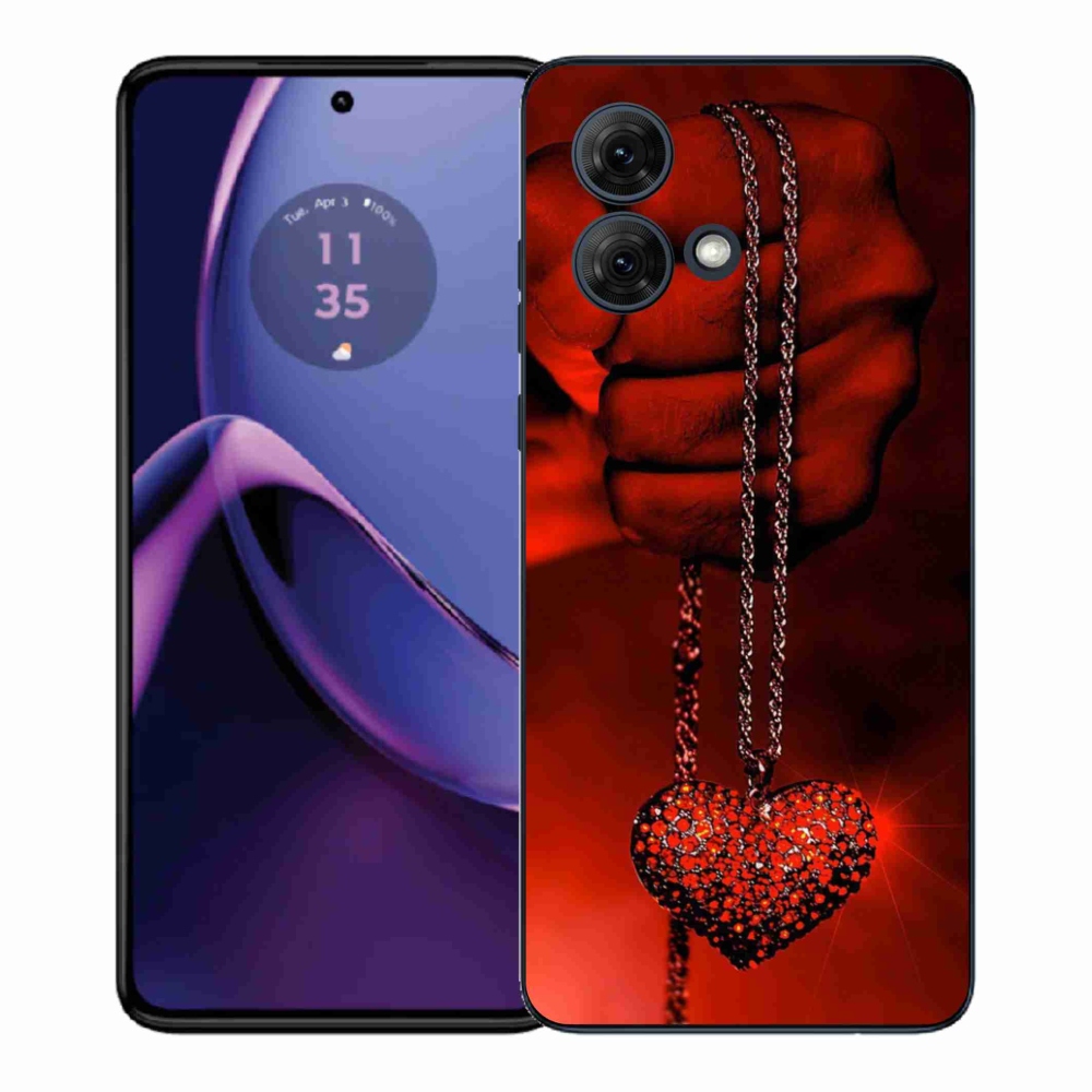 Gél védőburkolat mmCase Motorola Moto G84 5G - nyaklánc