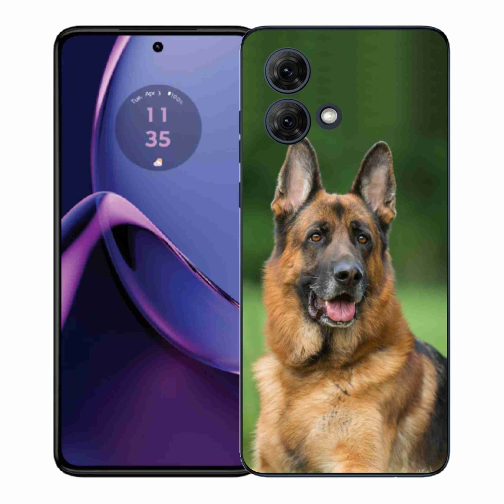 Zselés borítás mmCase Motorola Moto G84 5G - Német juhászkutya számára