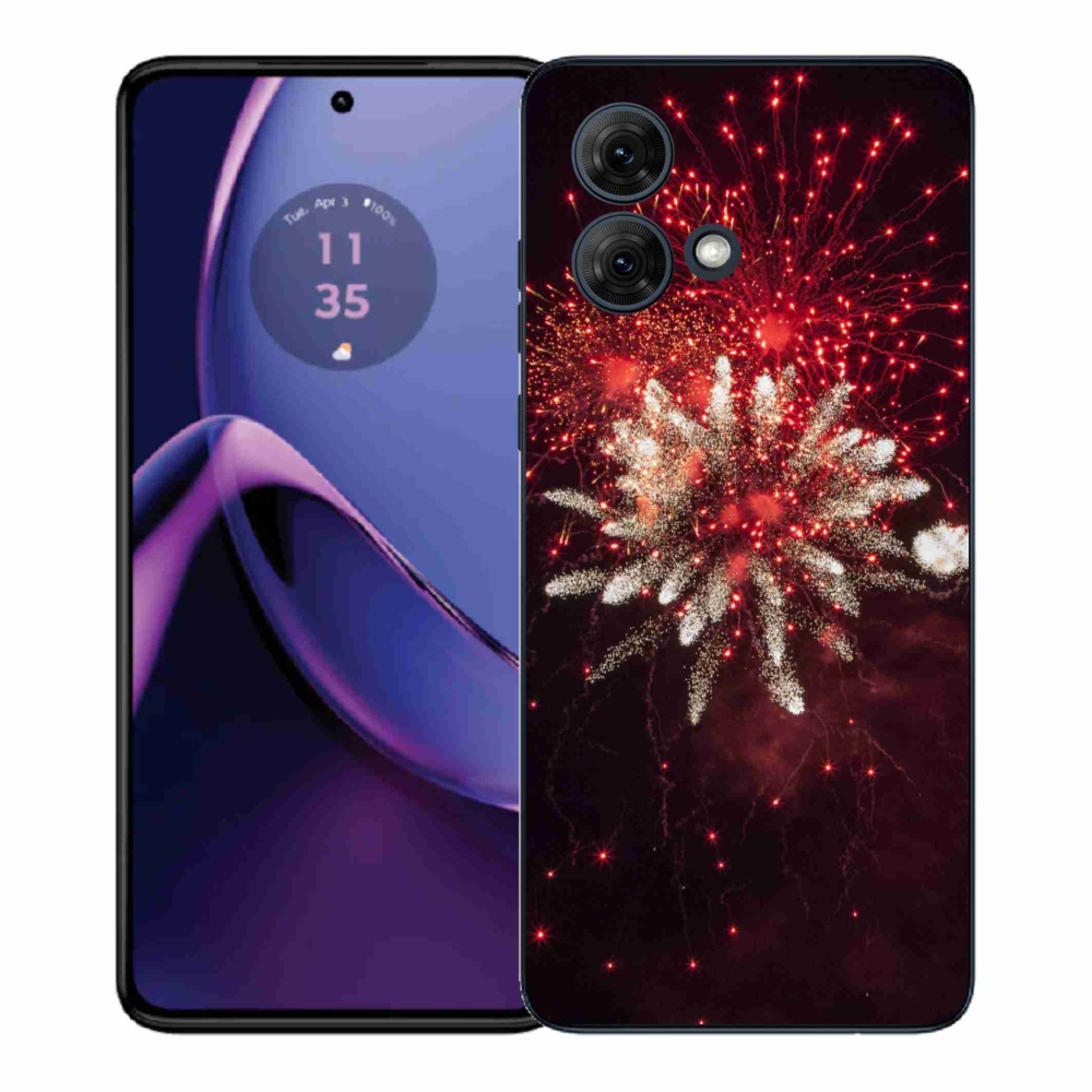 Zselés borítás mmCase Motorola Moto G84 5G - tűzijáték