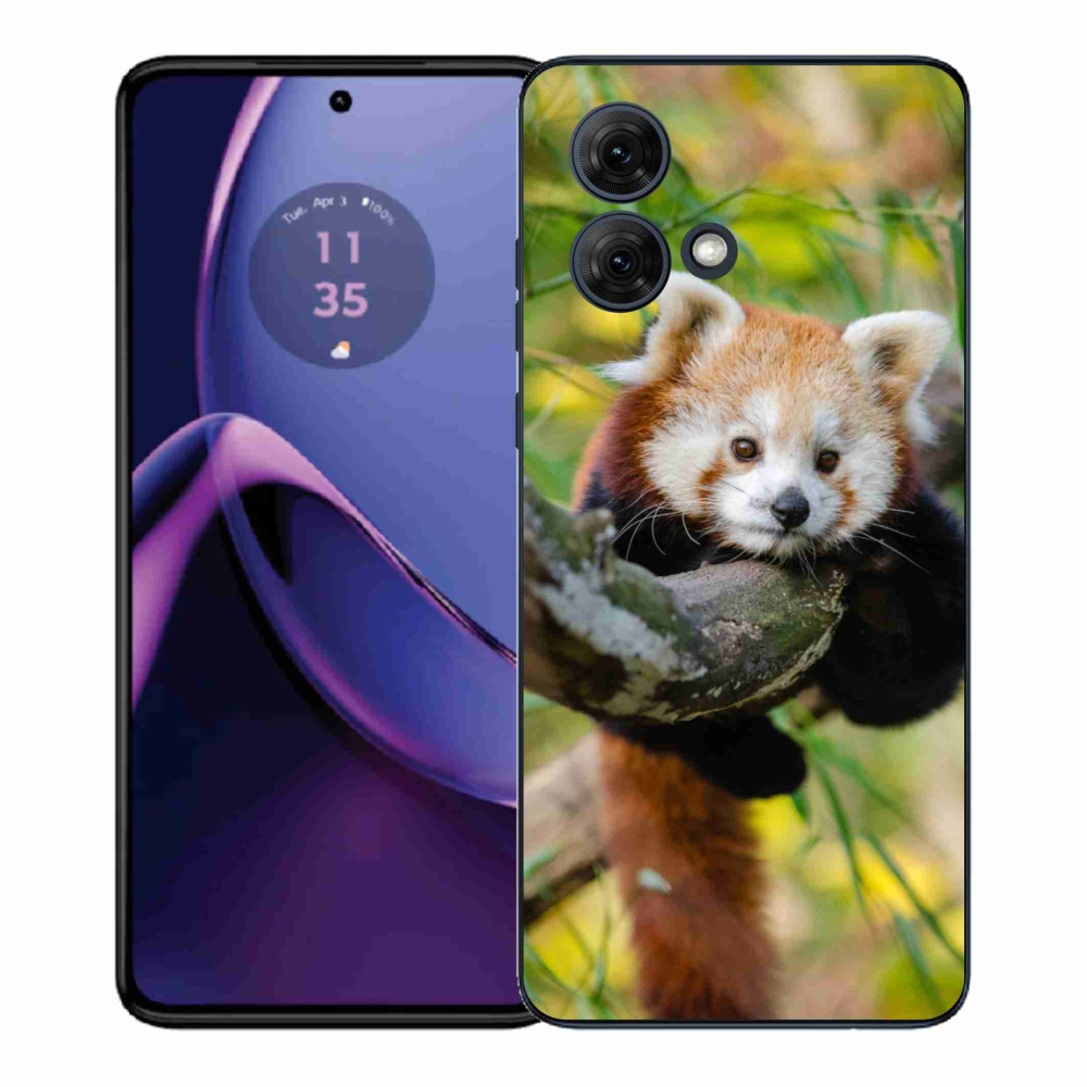 Gél védőhuzat mmCase Motorola Moto G84 5G - panda piros