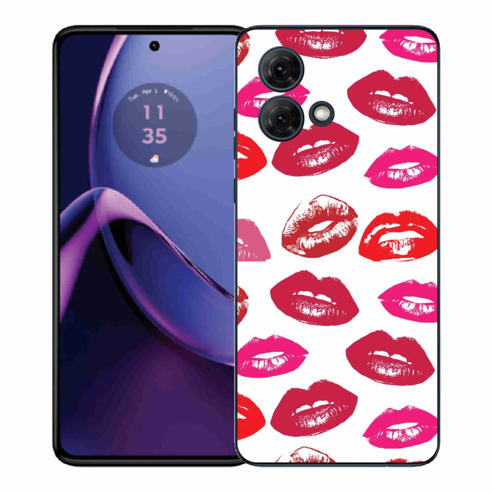 Gél védőburkolat mmCase a Motorola Moto G84 5G készülékhez - ajkak