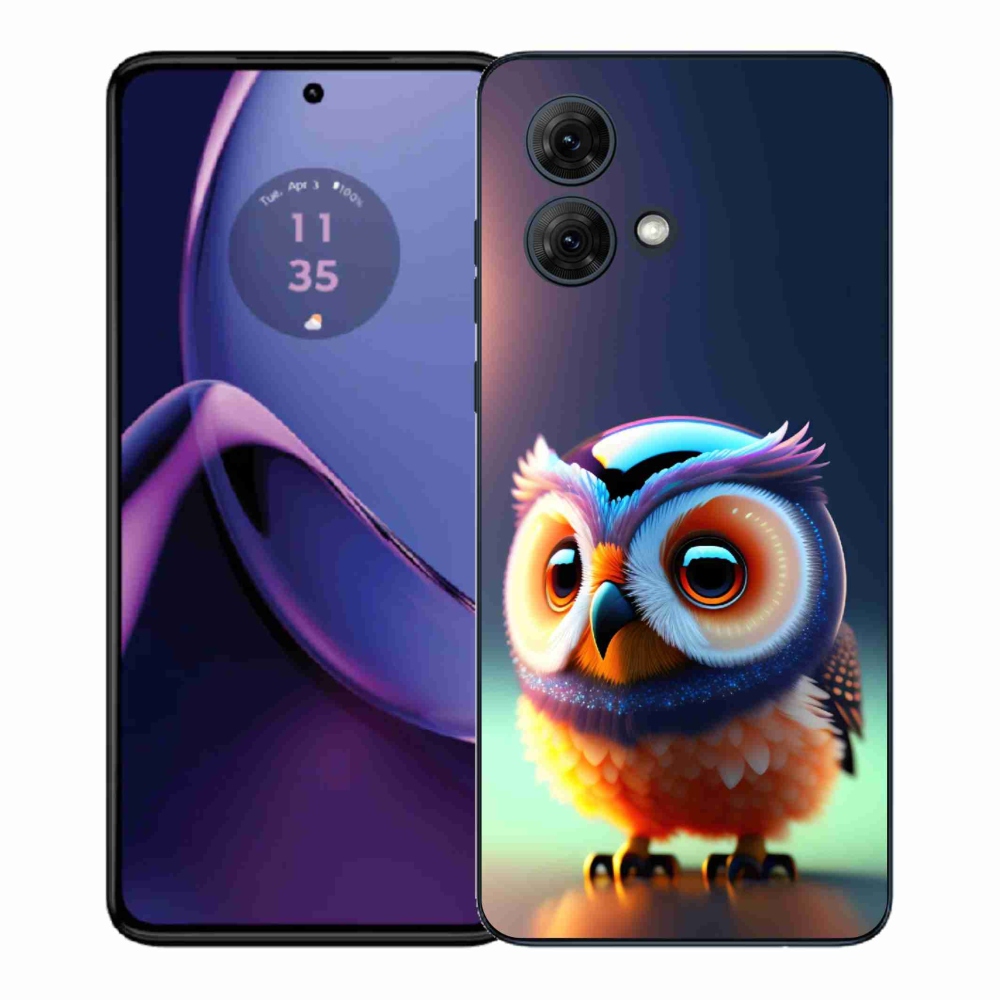 Zselés borítás mmCase a Motorola Moto G84 5G készülékhez - bagoly