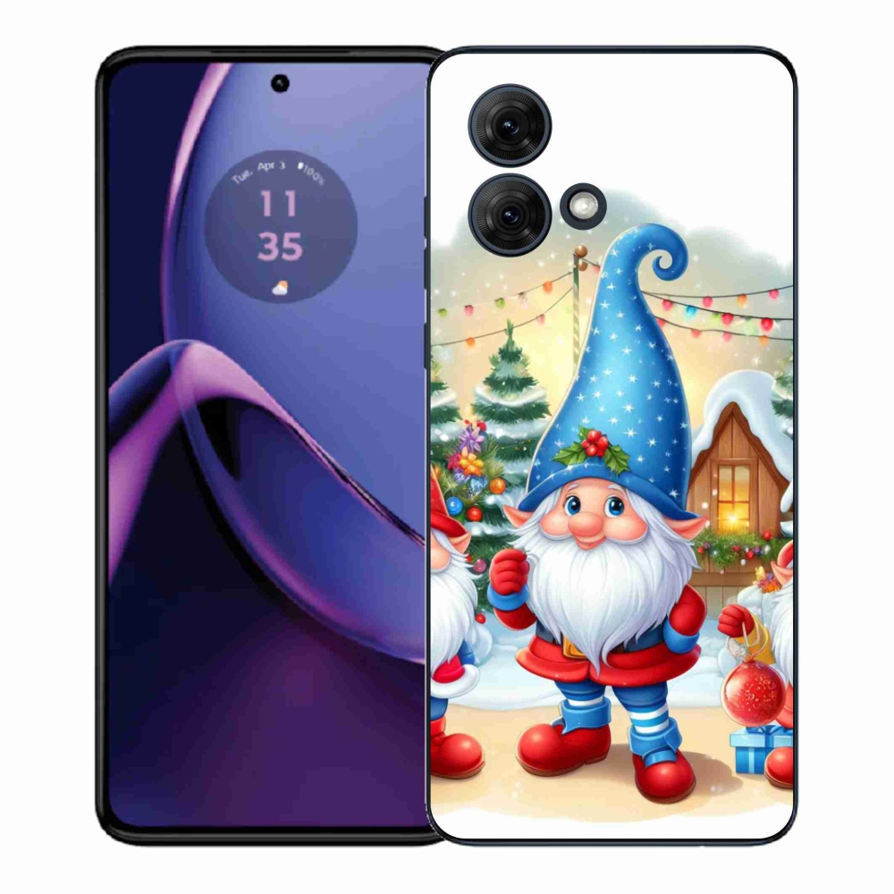 Gél borítás mmCase Motorola Moto G84 5G - karácsonyi manókhoz