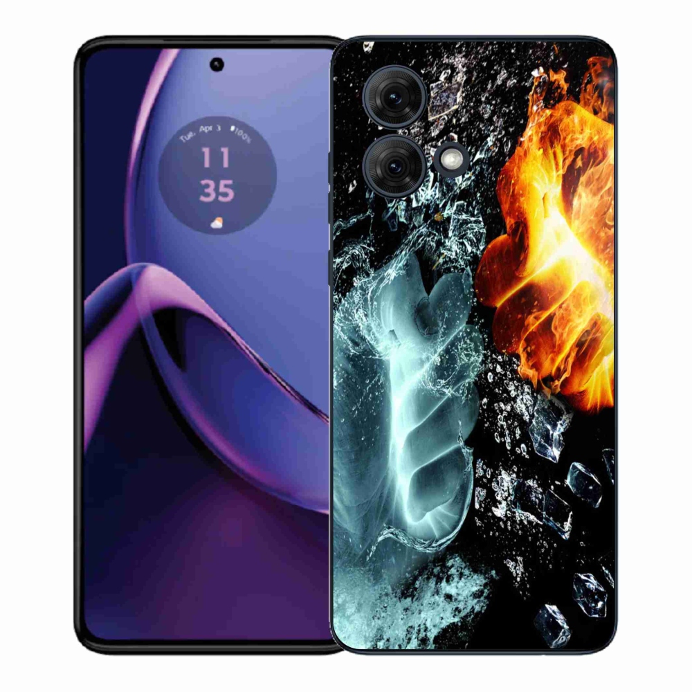 Gél védőburkolat mmCase Motorola Moto G84 5G - víz és tűz