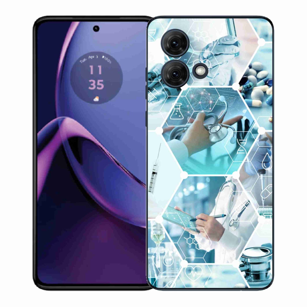 Gél védőburkolat mmCase a Motorola Moto G84 5G készülékhez - egészség
