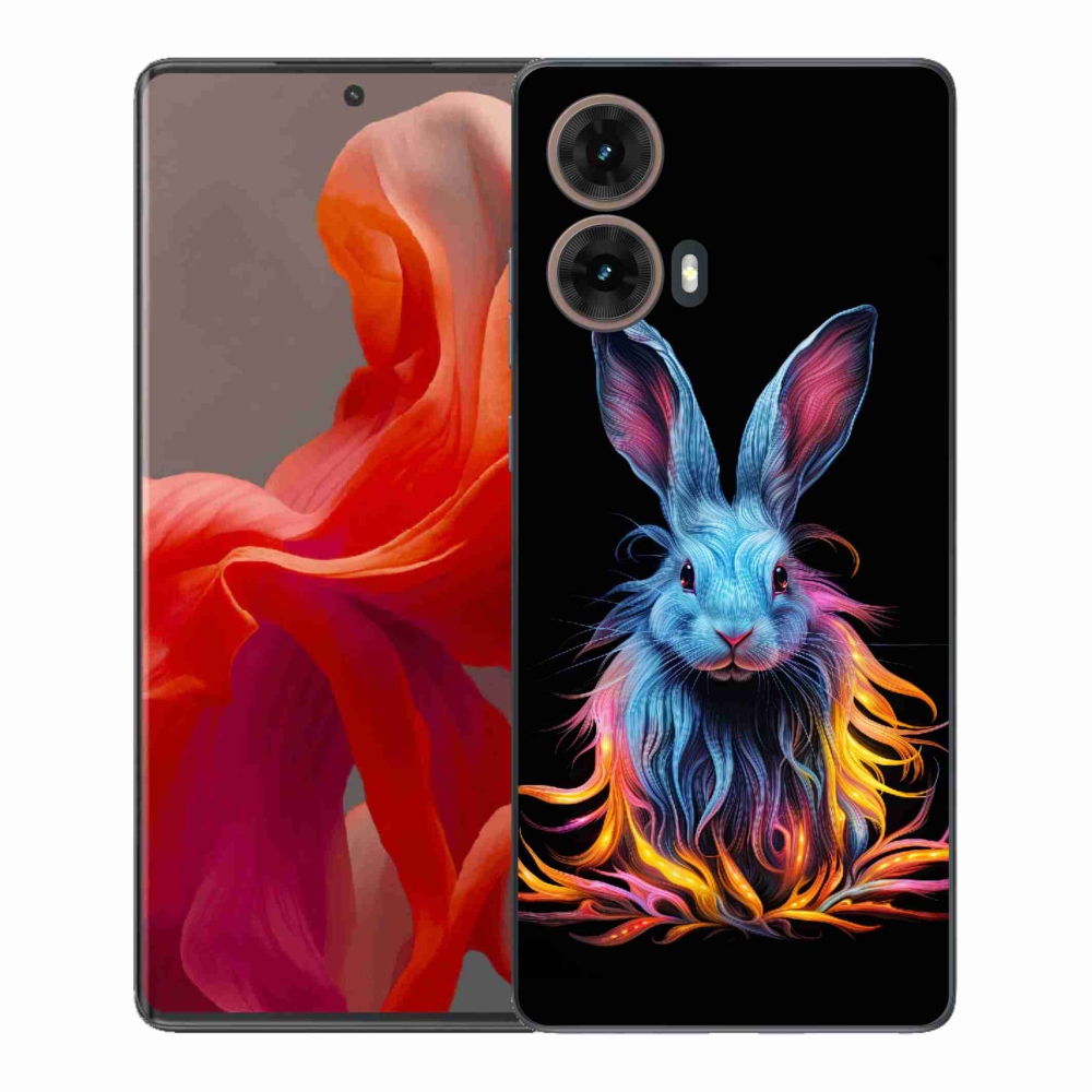 Zselés borítás mmCase a Motorola Moto G85 5G készülékhez - absztrakt nyúl