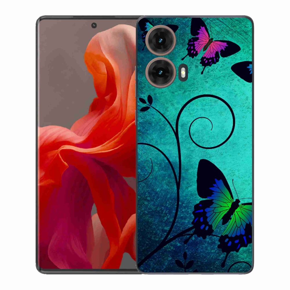 Zselés borítás mmCase Motorola Moto G85 5G - színes pillangókhoz