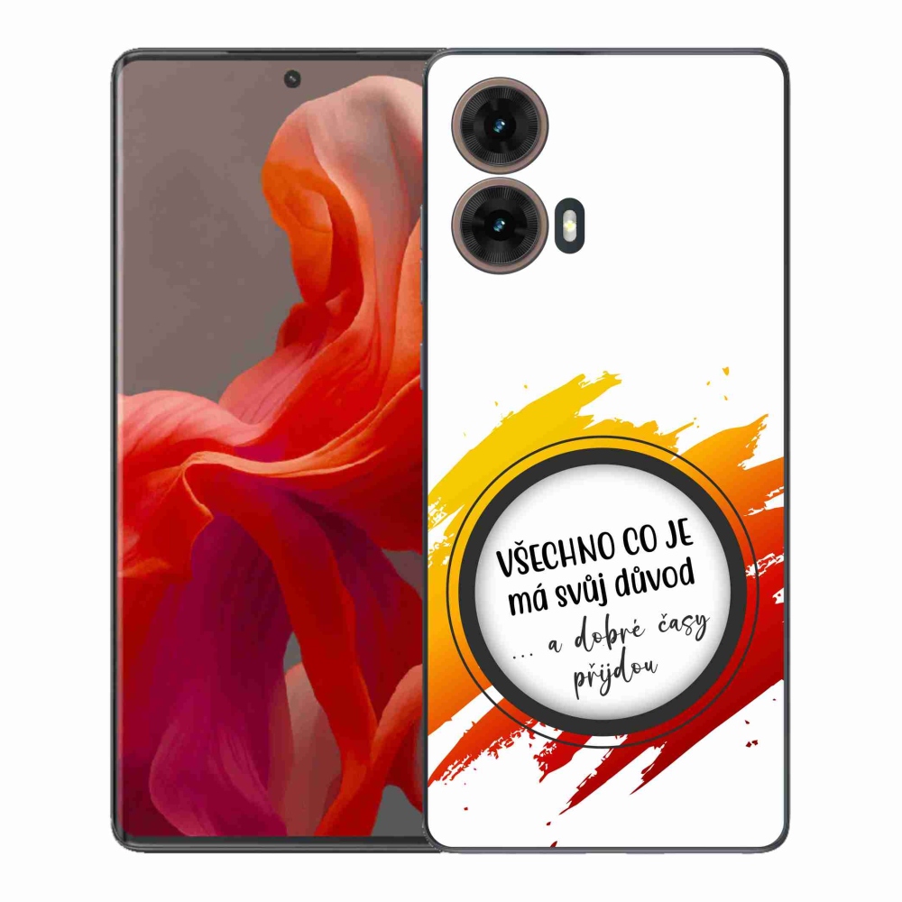 Zselés borítás mmCase Motorola Moto G85 5G - idézem 3 fehér háttér