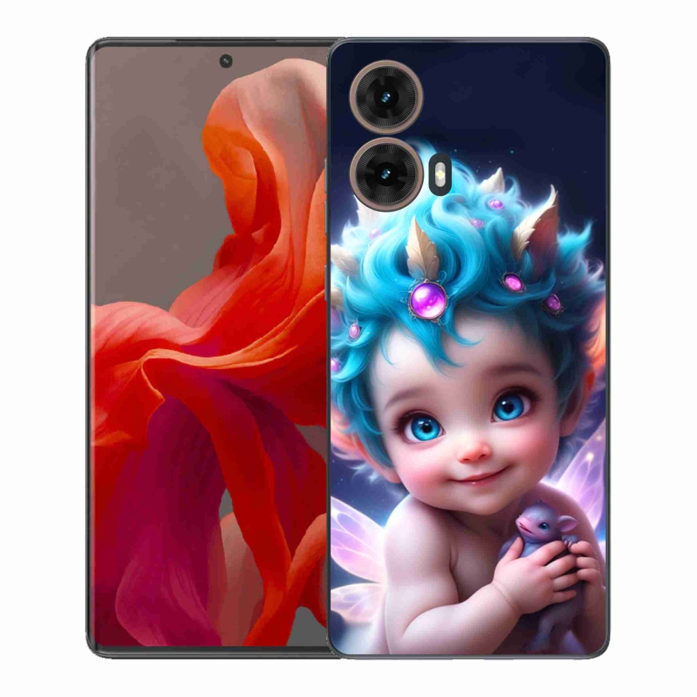 Gél borítás mmCase a Motorola Moto G85 5G készülékhez - baba pillangószárnyakkal