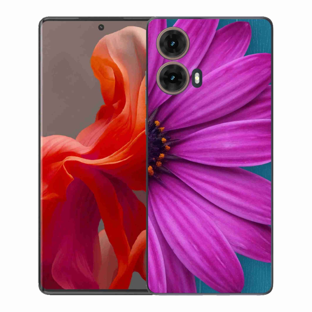 Gél védőhuzat mmCase Motorola Moto G85 5G - lila margaréta