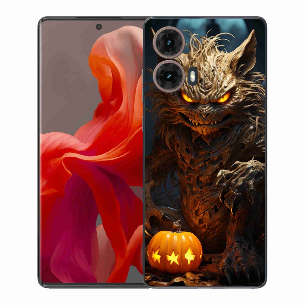 Zselés borítás mmCase Motorola Moto G85 5G - Halloween szörnyeteghez