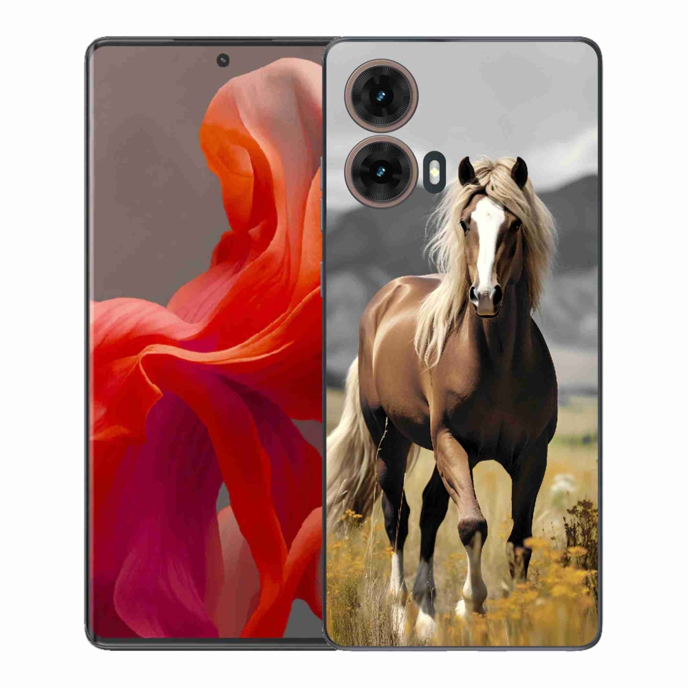 Zselés borítás mmCase Motorola Moto G85 5G - barna ló 1