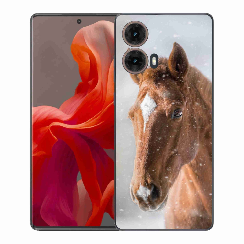 Zselés borítás mmCase Motorola Moto G85 5G - barna ló 2