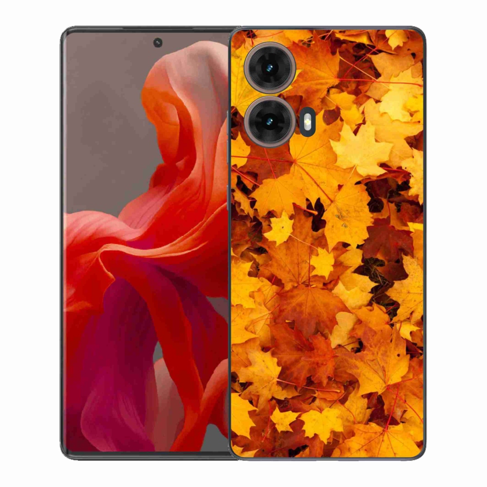 Gél borítás mmCase a Motorola Moto G85 5G készülékhez - juharlevelek