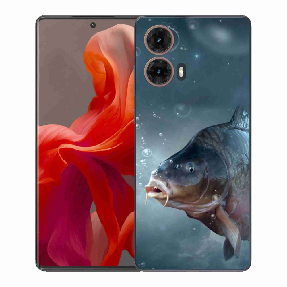 Gél borítás mmCase a Motorola Moto G85 5G készülékhez - ponty és buborékok