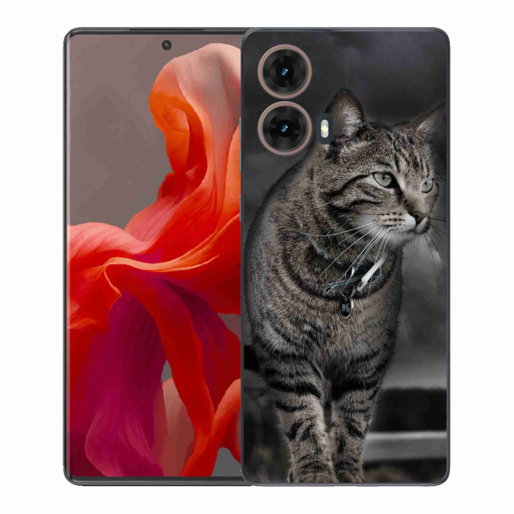 Gél védőburkolat mmCase a Motorola Moto G85 5G készülékhez - macska