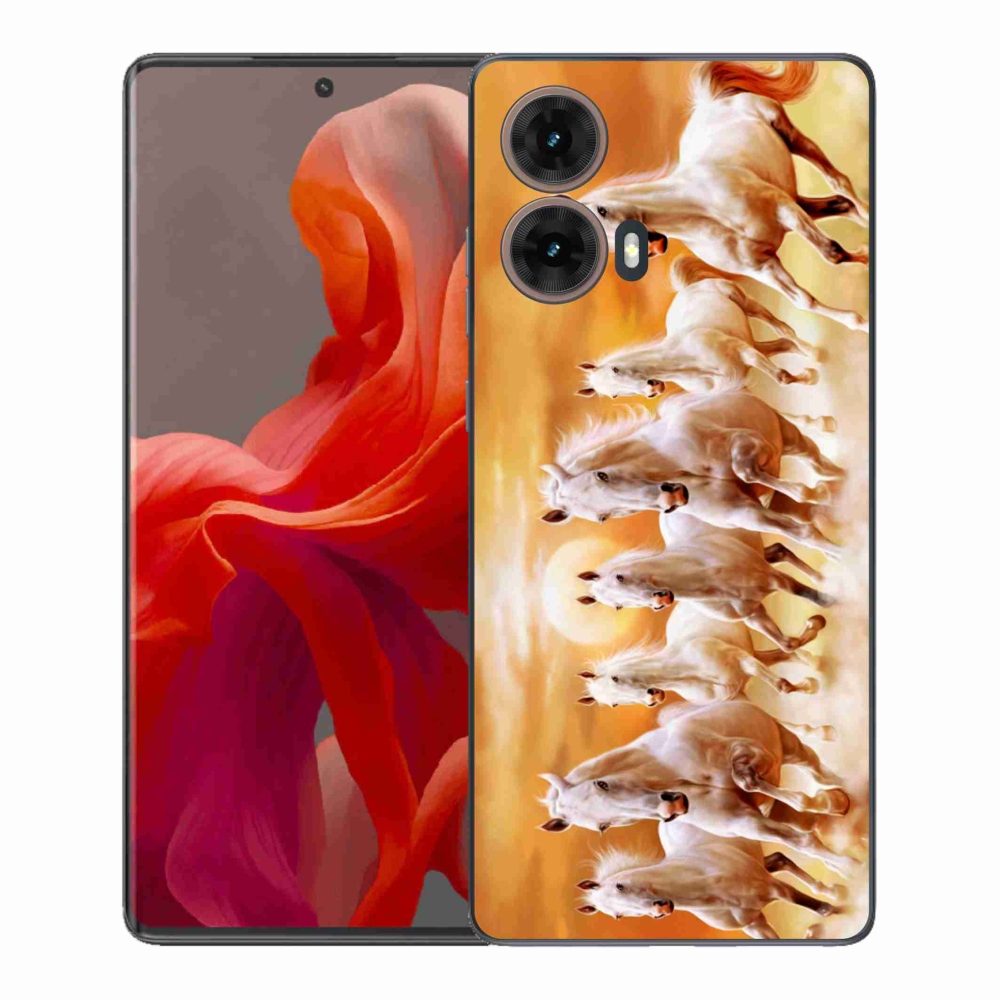 Gél védőburkolat mmCase a Motorola Moto G85 5G - lovak 2