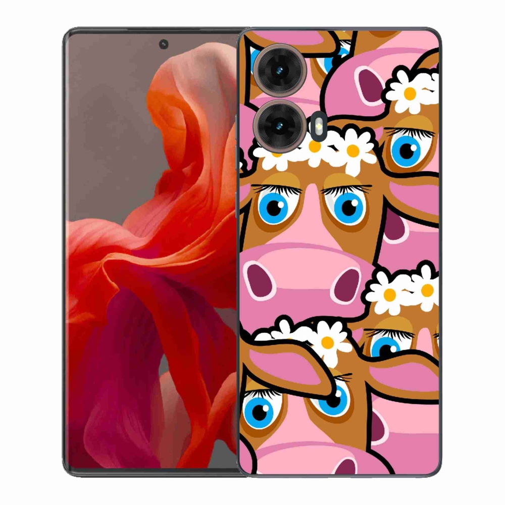 Zselés borítás mmCase a Motorola Moto G85 5G készülékhez - karikatúrás tehenek