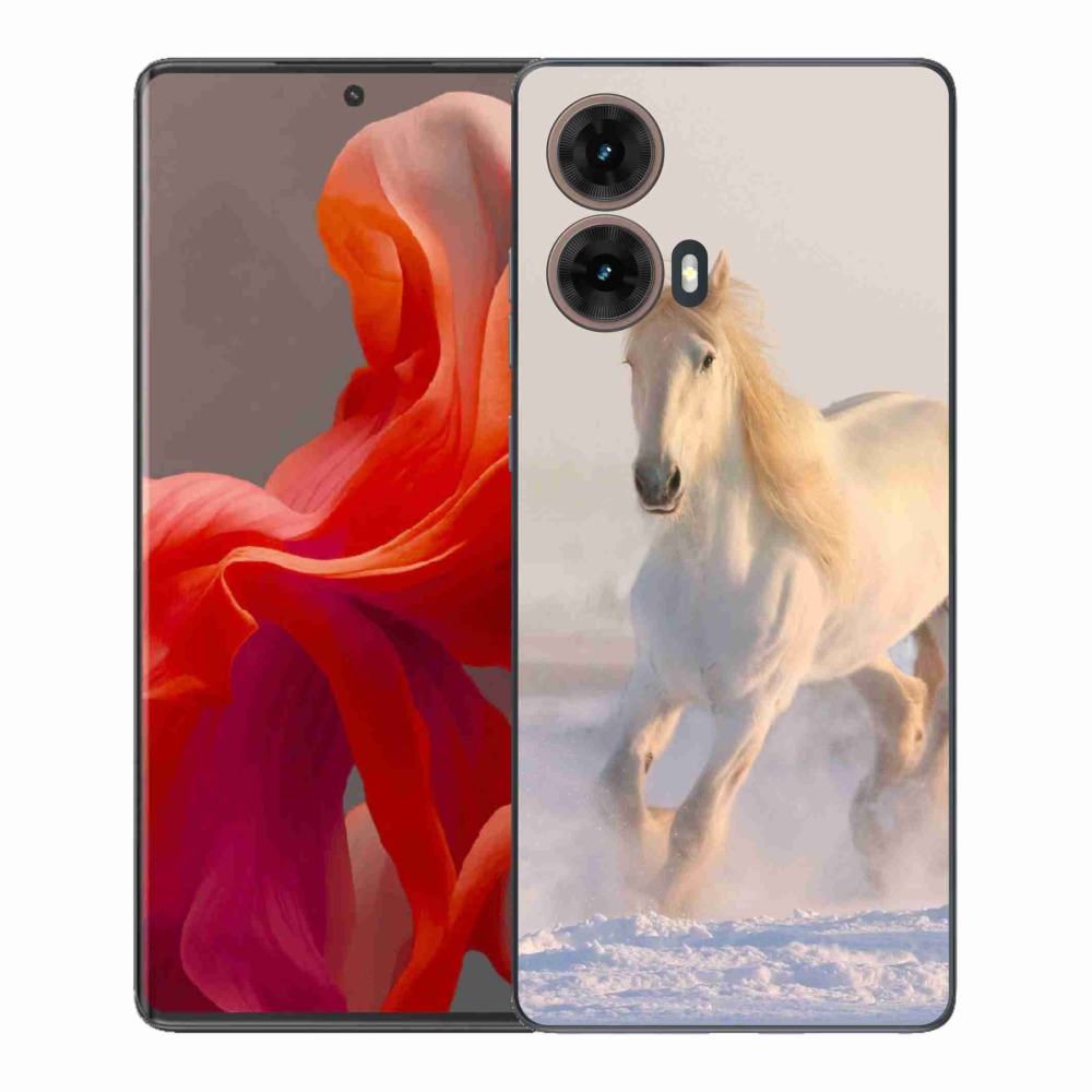 Zselés borítás mmCase a Motorola Moto G85 5G-hez - ló a hóban