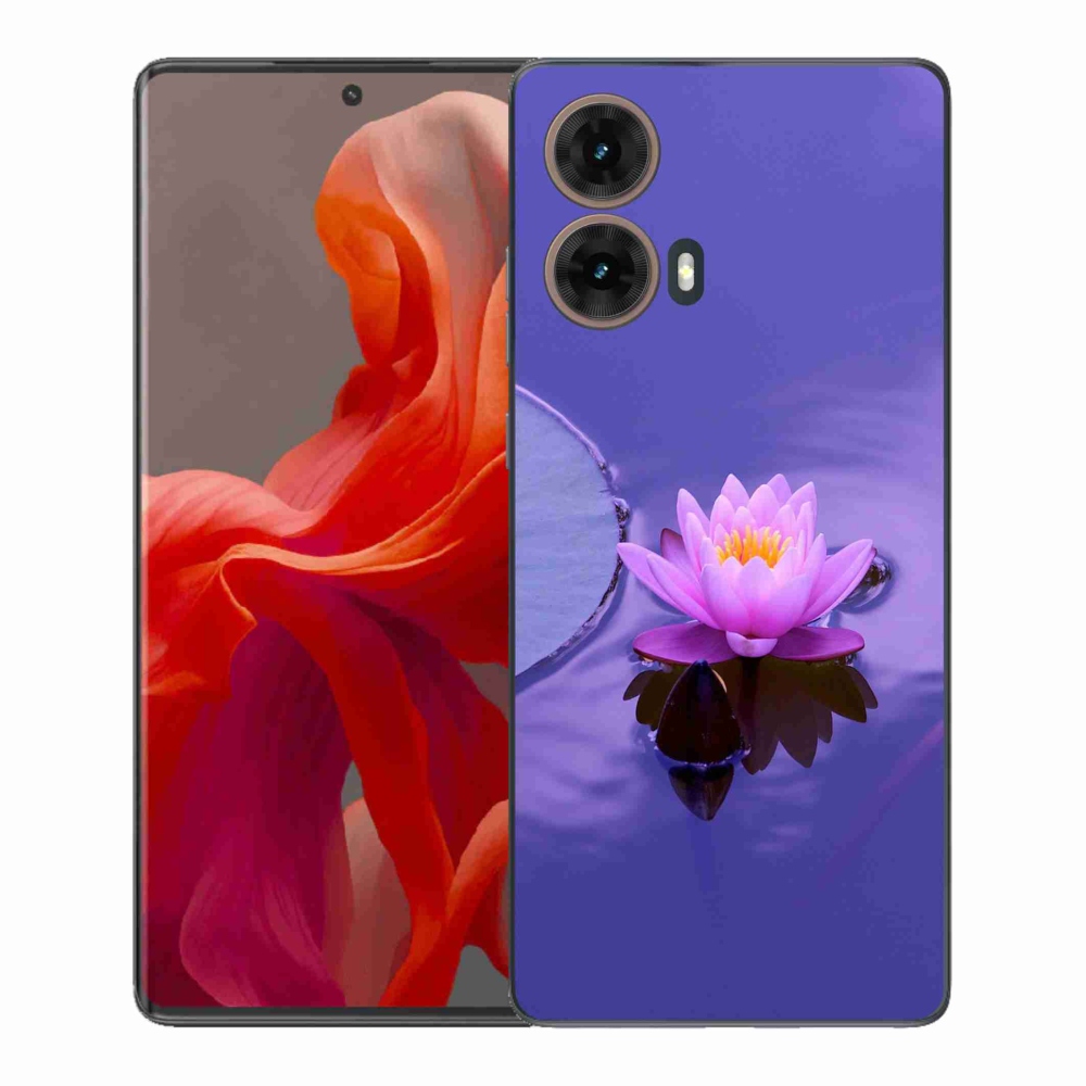 Gél borítás mmCase Motorola Moto G85 5G - virág a felületen