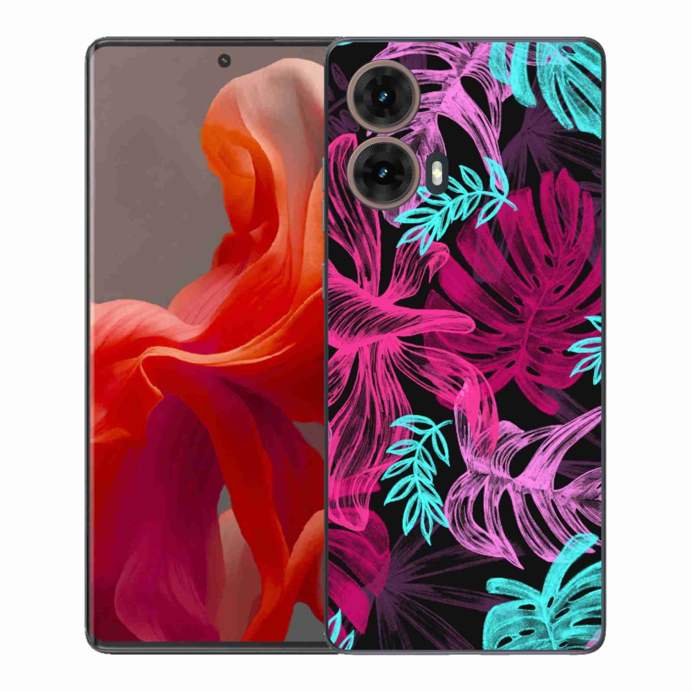 Gél védőburkolat mmCase a Motorola Moto G85 5G készülékhez - virágok 1