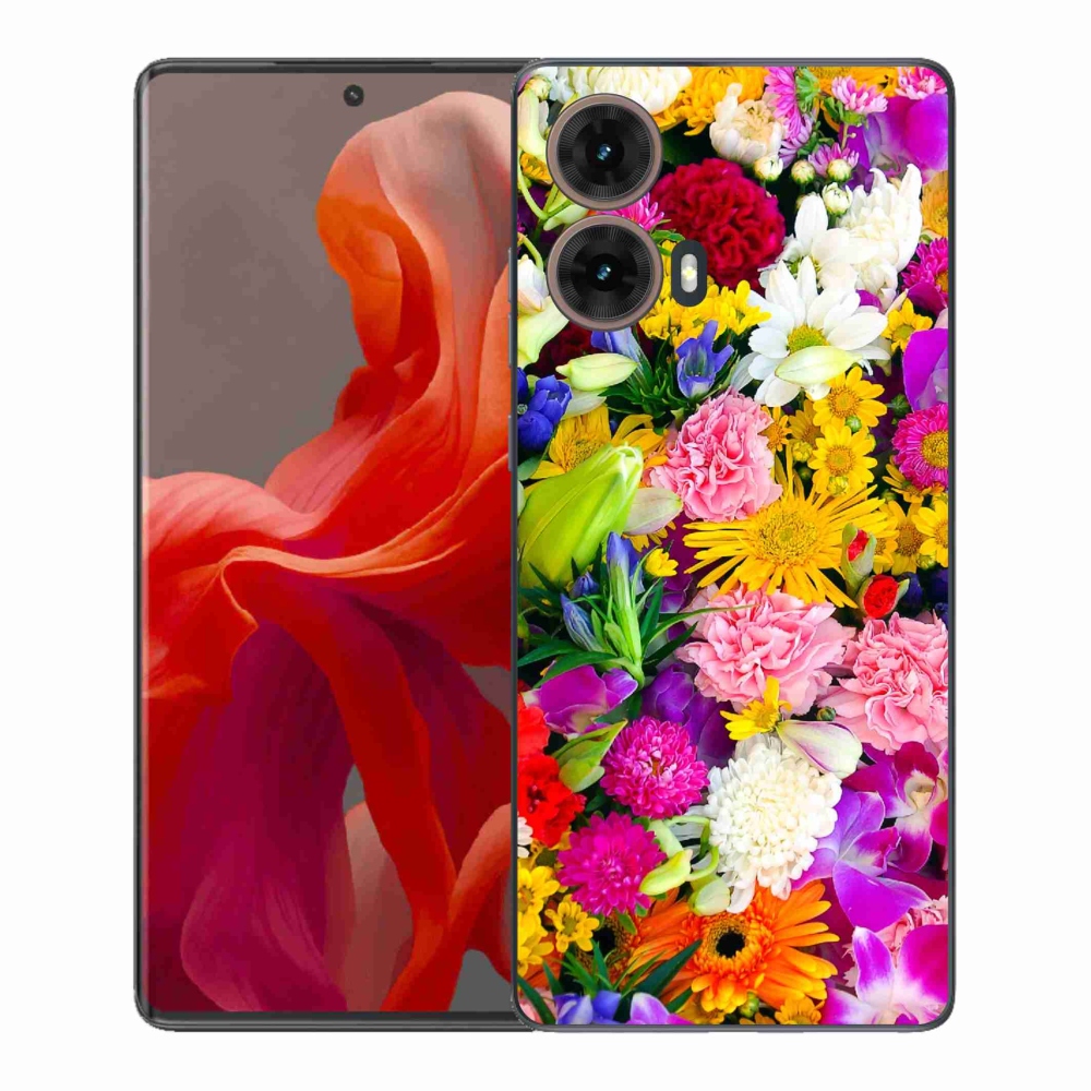 Gél védőburkolat mmCase a Motorola Moto G85 5G készülékhez - virág 12