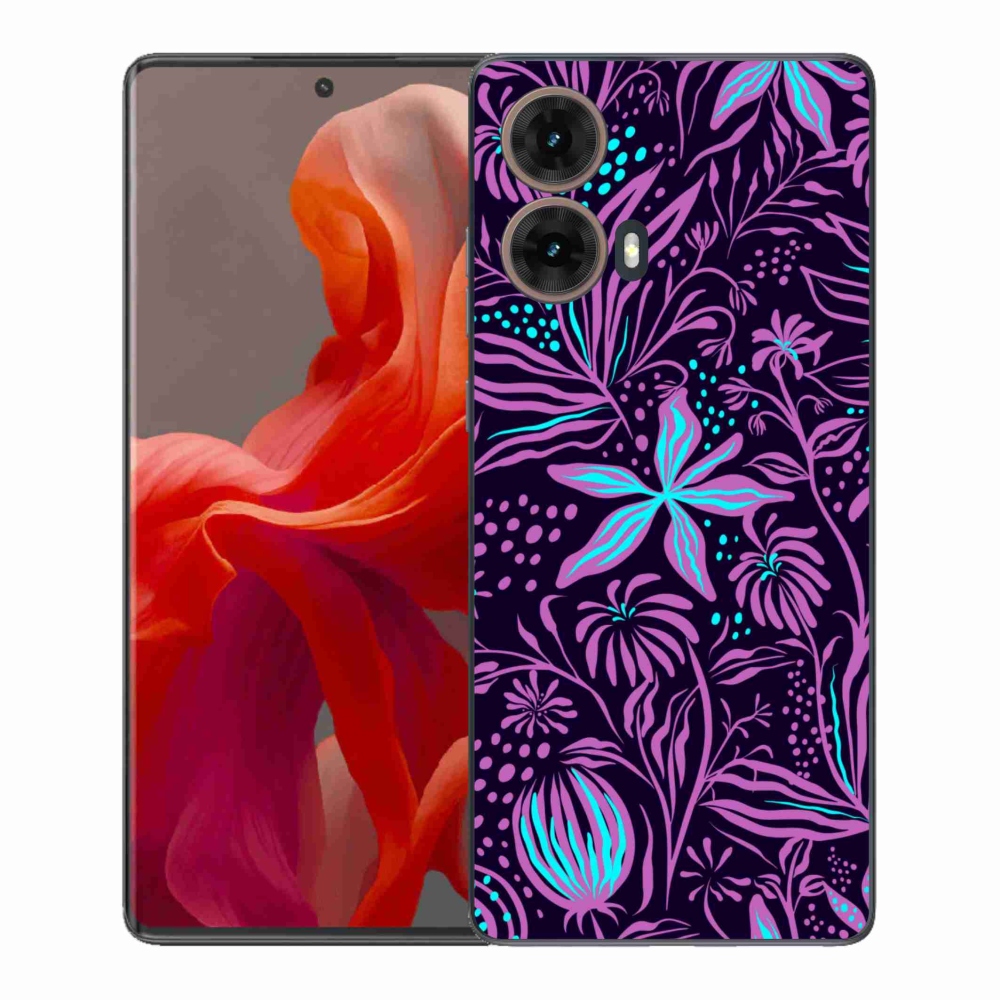 Gél védőburkolat mmCase a Motorola Moto G85 5G készülékhez - virágok 2