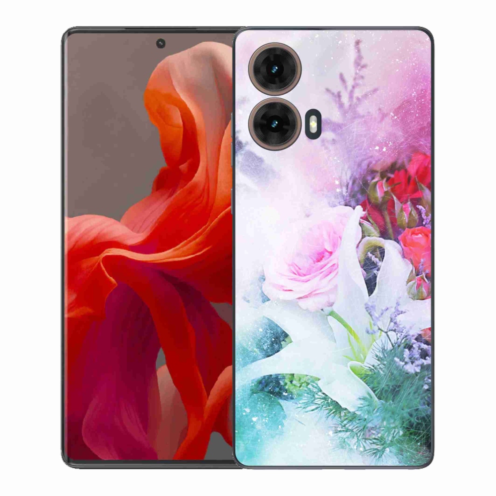 Zselés borítás mmCase a Motorola Moto G85 5G-hez - virágok 4