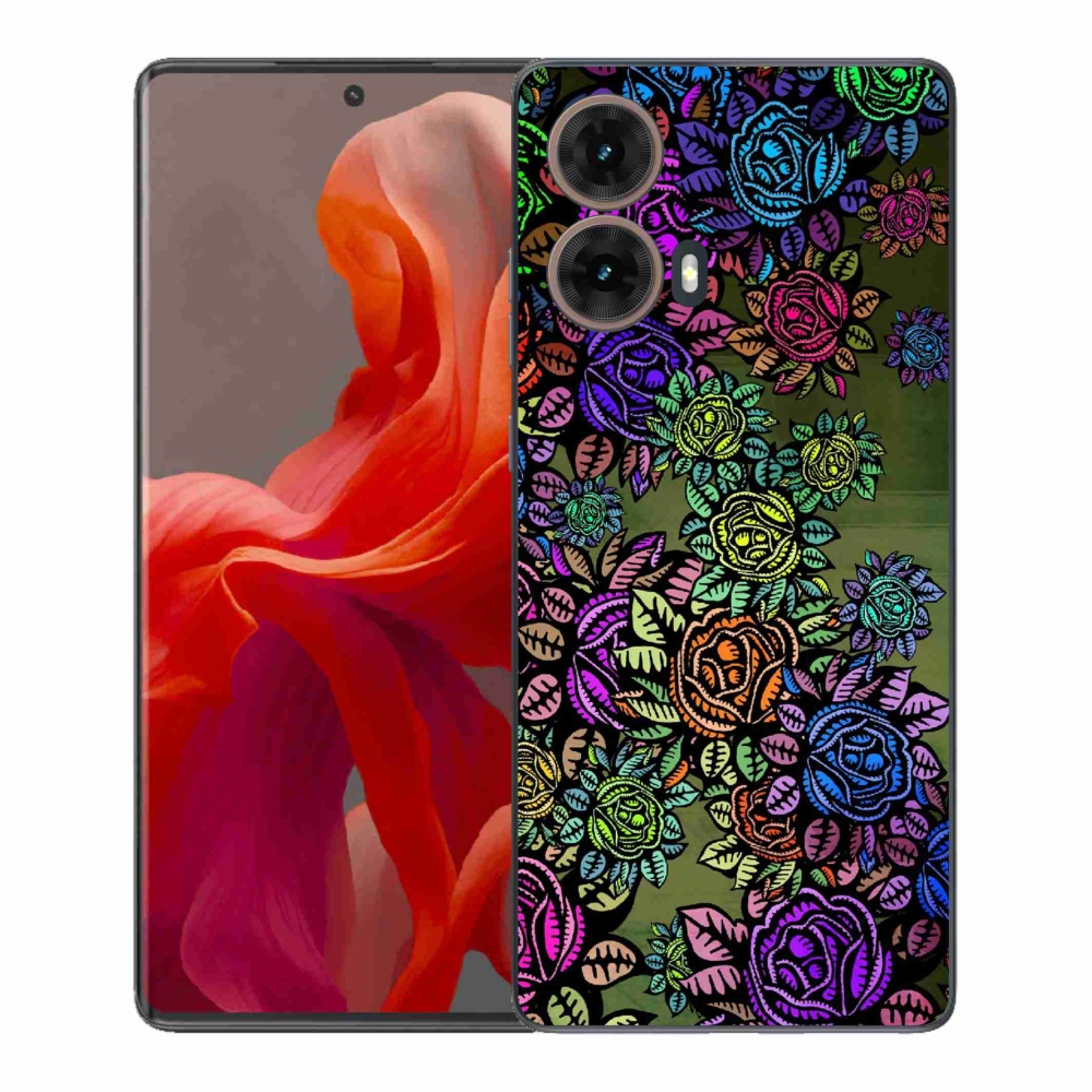 Gél védőburkolat mmCase a Motorola Moto G85 5G - virágok 6