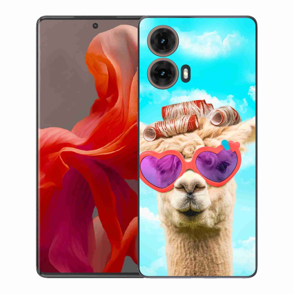 Zselés borítás mmCase Motorola Moto G85 5G - szemüveges láma