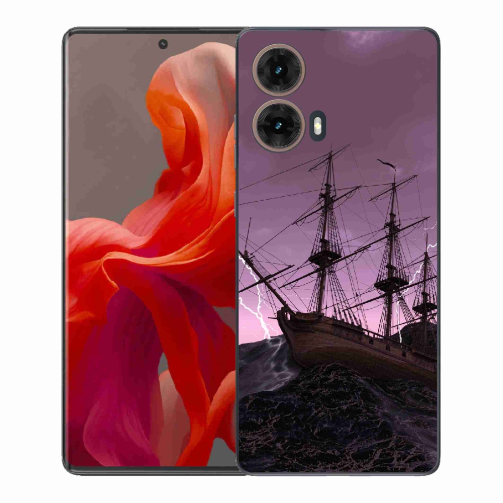 Zselés borítás mmCase a Motorola Moto G85 5G készülékhez - hajó a viharban